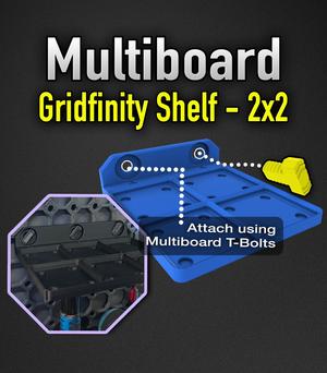 MultiBoard Gridfinity Shelf 2x2