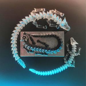 Hollow Dragon, Print in Place, Articulating