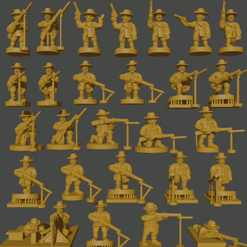 6-15mm ANZAC Great War Infantry (1914) Australians & New Zealanders WWI-AN-1