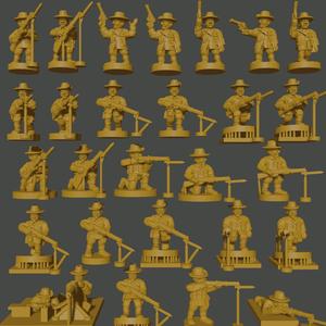 6-15mm ANZAC Great War Infantry (1914) Australians & New Zealanders WWI-AN-1