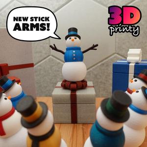 Small Snowman Fidget (New Arms)