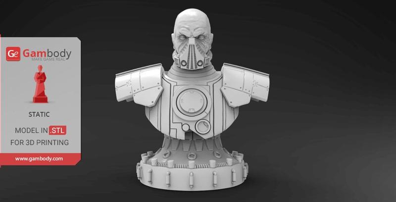 Darth Malgus Bust 3D Model | Static