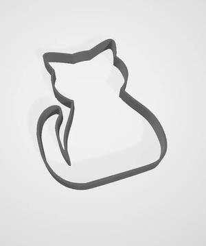 Easy, Low Filament Cat Cookie Cutter   