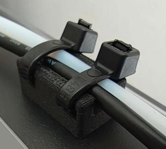 magnetic double zip tie mount   