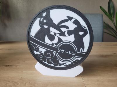 Disc Frame Pokemon for Lightbox - Umbreon & Espeon