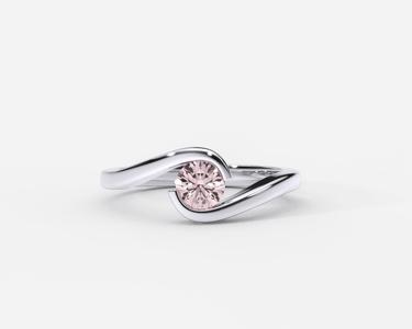 ZDR0211 engagement ring with diamond