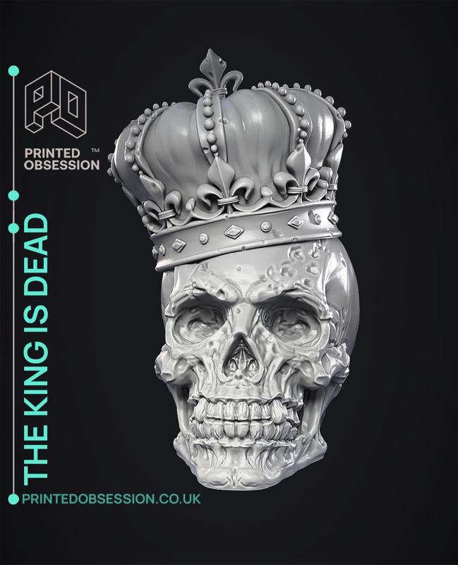 Skull with Crown - Home Decor