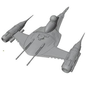 Mandalorian N1 Starfighter for 3.75 Action Figure with Firing Missiles