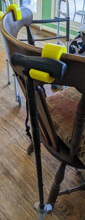 Chair Back Hook, Cane Holder   