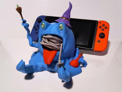 Wizard's apprentice - phone cord controller holder