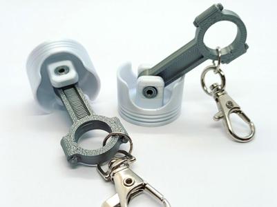 Piston and connecting rod