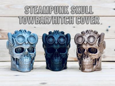 Steampunk Skull, tower/hitch Cover