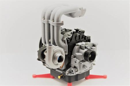 Mazda RX7 Wankel Rotary Engine 13B-REW - Working Model - remix   
