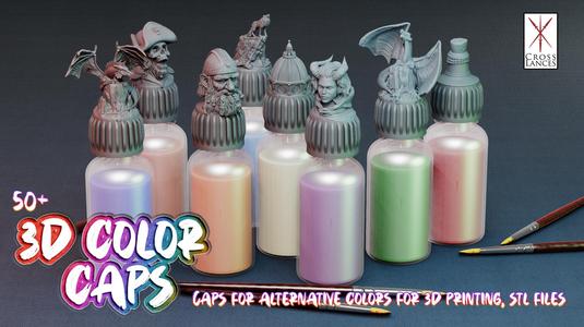 3D Color caps Bundle