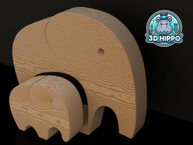 Elephant Nesting Toy   
