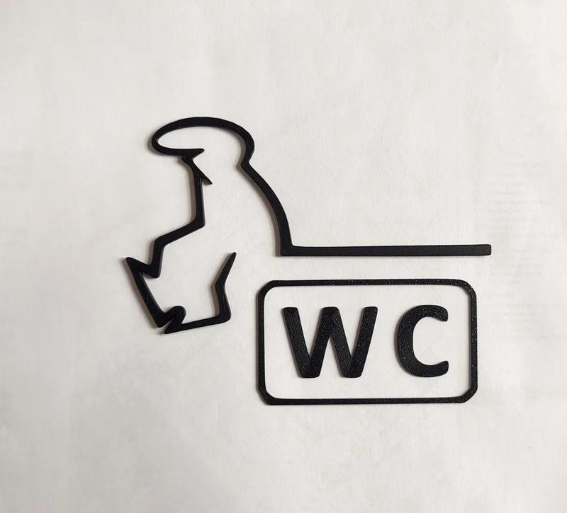 WC door hanger from the iconic cartoon "La Linea" Balum Balum.   