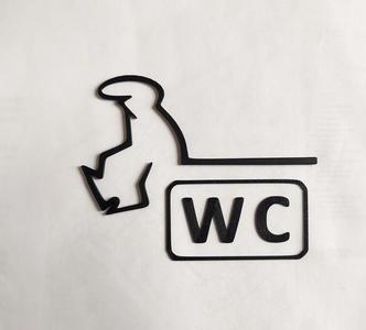 WC door hanger from the iconic cartoon "La Linea" Balum Balum.   