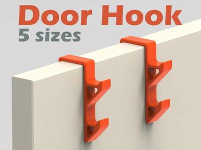 Door Hook - 5 variations ( Parametric )   