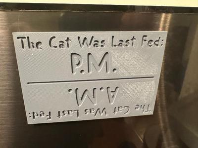 Cat Fed Sign   