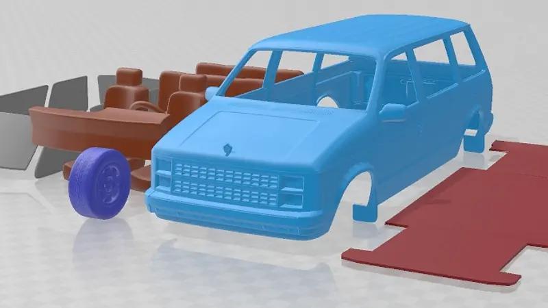 Dodge Caravan 1984 Printable Car
