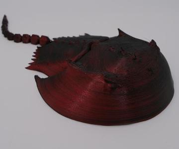 Articulated Horseshoe Crab 3d Print Printable Stl File Print in Place Flex