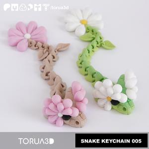 Articulated Snake keychain 005 - Print in place - No supports - Free - 3mf - STL