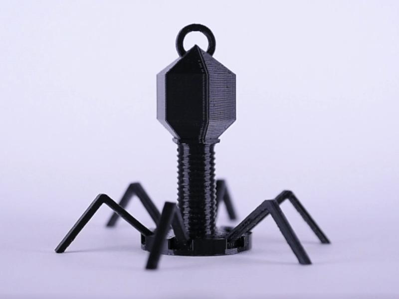 Articulated Bacteriophage Desk Toy/Keychain   