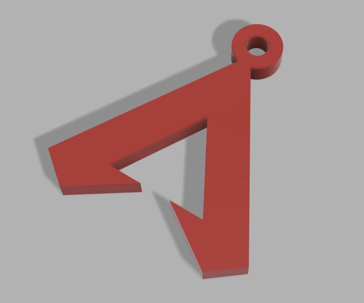Apex legends logo keychain