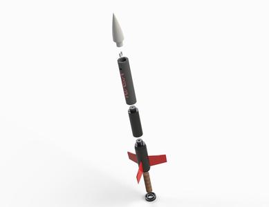 Fully 3D Printable Model Rocket