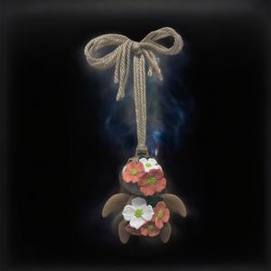 Hangable Dogwood Flower Turtle