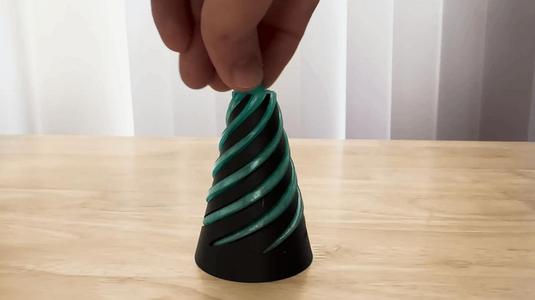 Spiral Passthrough fidget Cone - Easy to Print!