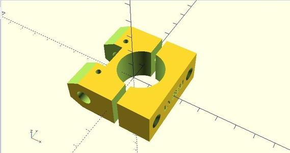 Customisable Yagi-uda element holder