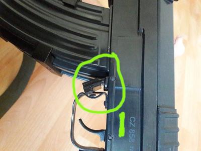 Double side Magazine release extension for CZ SA58 (VZ58)
