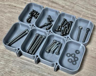 Lock Together Screw Trays Modular Tray Stackable