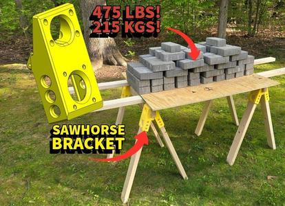 Saw Horse Folding Bracket