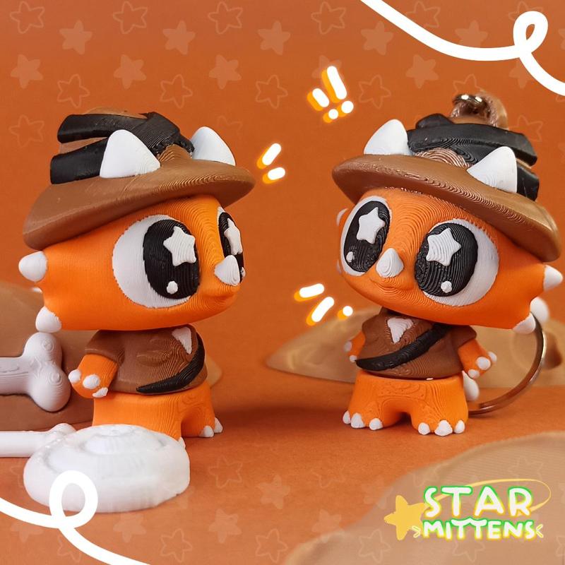 Cute Flexi Archaeologist Triceratops Dinosaur
