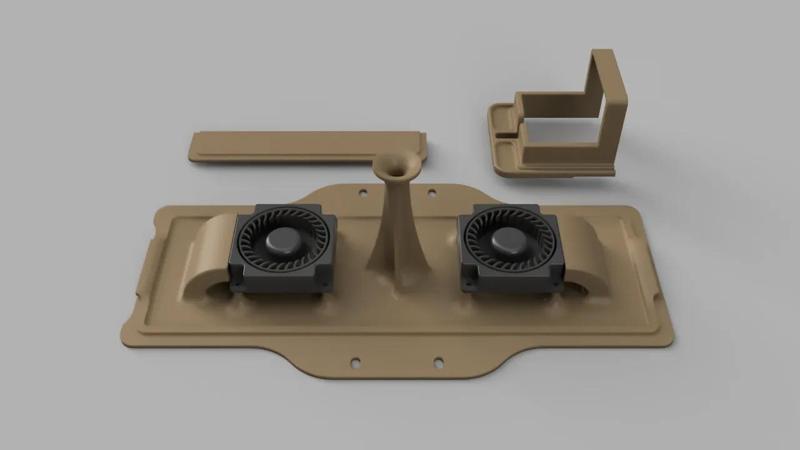 Flsun T1 electronics cooling with silent mod   