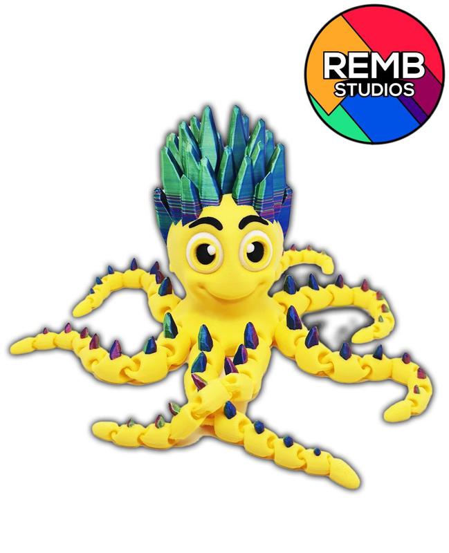  Articulated Crystal Octopus | Flexi Crystal Octopus