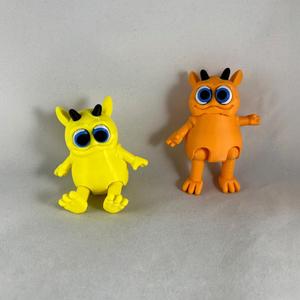 Flexi Monster 1 STL File – Monster Fidget - Keychain Option - Commercial License – Moveable Arms/Leg