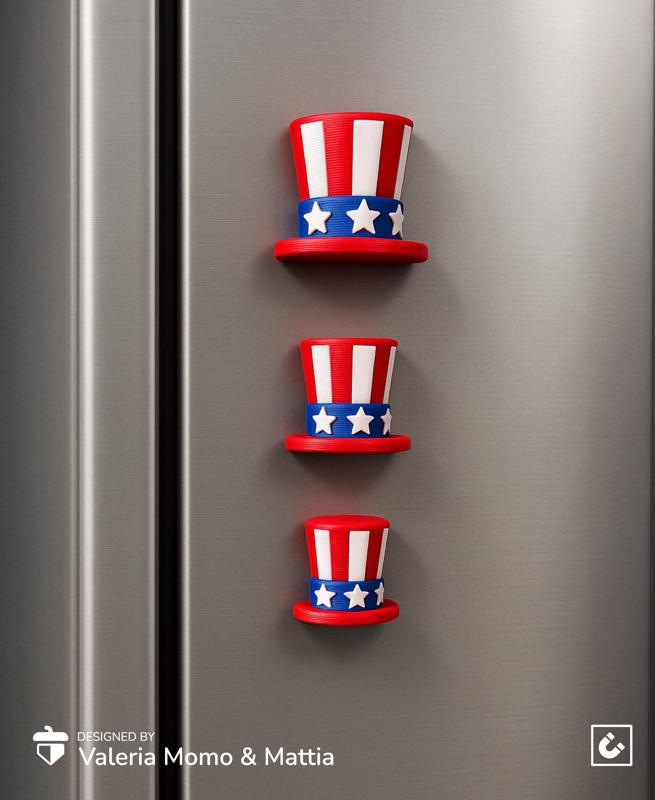 Uncle Sam Hat Magnets – 4th of July Edition