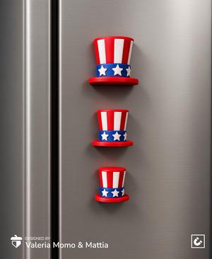 Uncle Sam Hat Magnets – 4th of July Edition