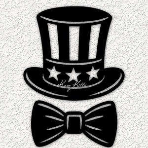usa hat bow wall art home decor