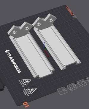 Split Horizontal Pieces for Lab Rax 10" Server Rack by Michael Klements
