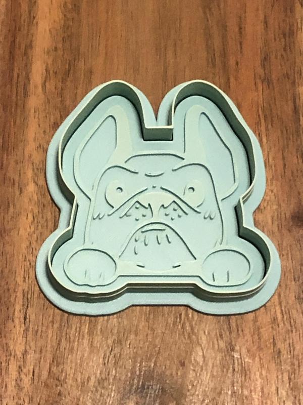 Frenchie Cookie Cutters and Stamps