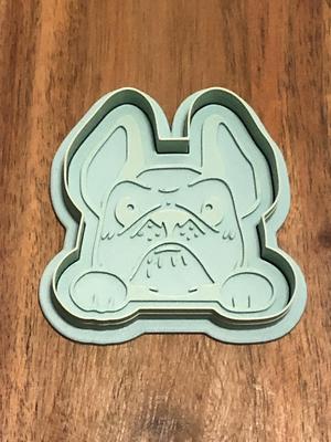 Frenchie Cookie Cutters and Stamps