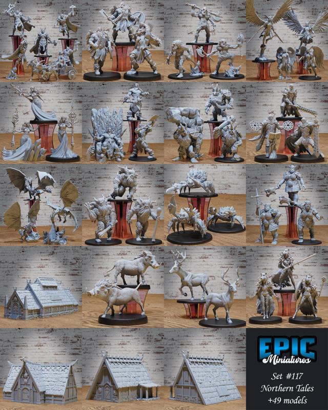 Northern Tales Set / Viking & Norse Encounter / Winter & Snow Legends Collection / Pre-Supported