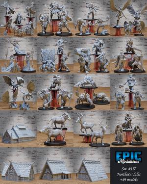 Northern Tales Set / Viking & Norse Encounter / Winter & Snow Legends Collection / Pre-Supported