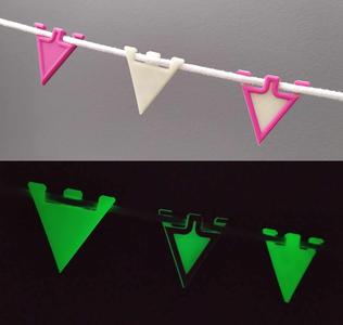 Safty string markers