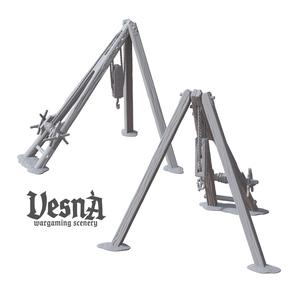 MEDIEVAL BOMBARD CRANE