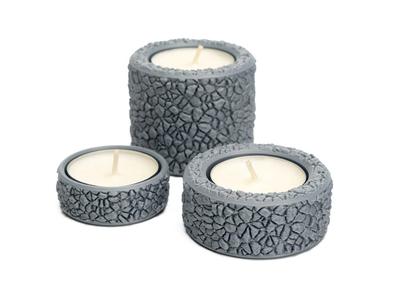Rough Rock Candle Holder